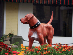 Replica Fiberglass Zinc Dog In Johnstown Pennsylvania