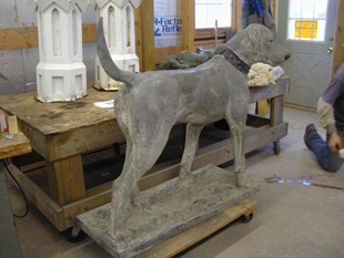 Zinc Dog Near Dayton, Ohio